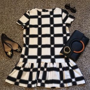 Scuba peplum dress